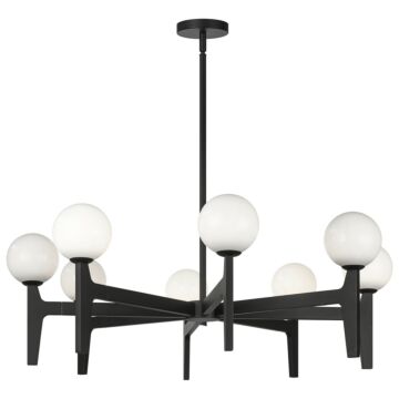 Scriben LED Pendant in Matte Black by Matteo Lighting