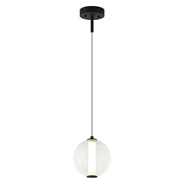 Belange LED Pendant in Matte Black by Matteo Lighting
