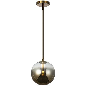 Averley One Light Pendant in Aged Gold Brass by Matteo Lighting