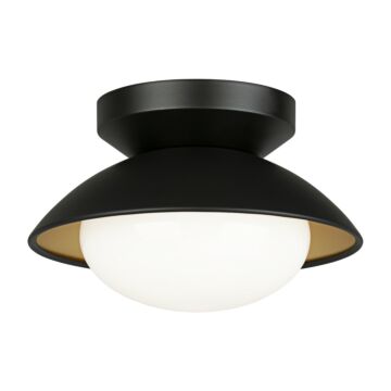 Hatley One Light Ceiling Mount in Black by Matteo Lighting