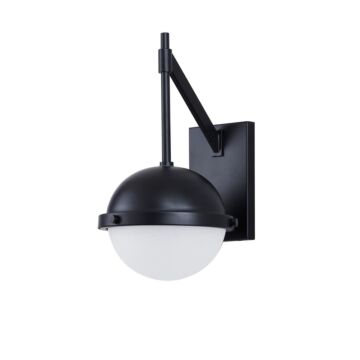 Fusion LED Outdoor Wall Sconce in Matte Black by Justice Designs