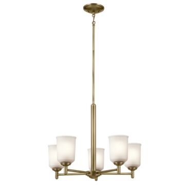 Shailene Five Light Chandelier in Natural Brass by Kichler