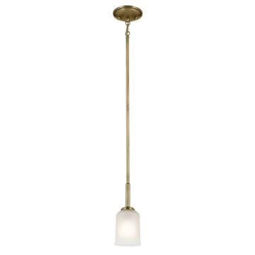 Shailene One Light Mini Pendant in Natural Brass by Kichler