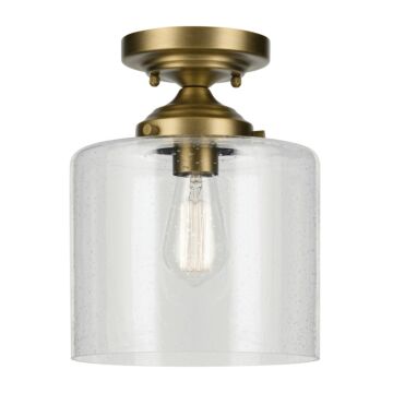 Winslow One Light Semi Flush Mount in Natural Brass by Kichler