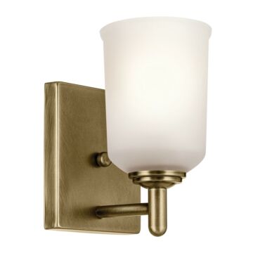 Shailene One Light Wall Sconce in Natural Brass by Kichler