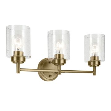 Winslow Three Light Bath in Natural Brass by Kichler