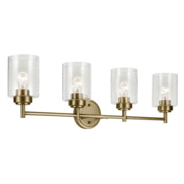 Winslow Four Light Bath in Natural Brass by Kichler