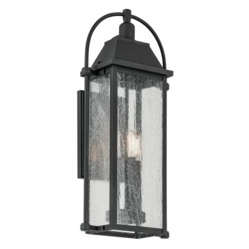 Harbor Row Three Light Outdoor Wall Mount in Textured Black by Kichler