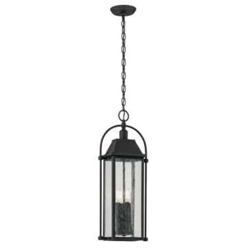 Harbor Row Four Light Outdoor Pendant in Textured Black by Kichler