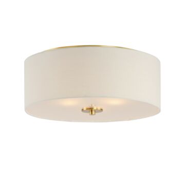 Bongo Three Light Flush Mount in Natural Aged Brass by Maxim