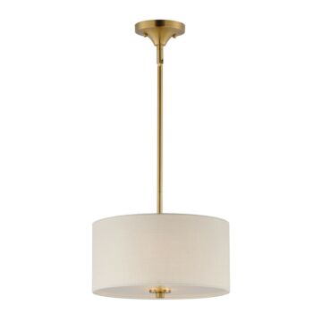 Bongo Two Light Pendant   Semi Flush Mount in Natural Aged Brass by Maxim