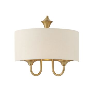 Bongo One Light Wall Sconce in Natural Aged Brass by Maxim