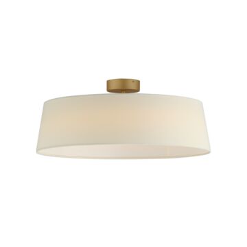 Paramount LED Flush Mount in Natural Aged Brass by Maxim
