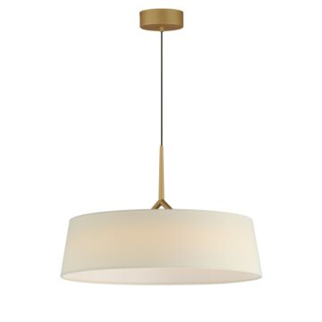 Paramount LED Pendant in Natural Aged Brass by Maxim