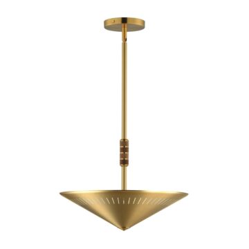 Helsinki Two Light Pendant in Natural Aged Brass by Maxim