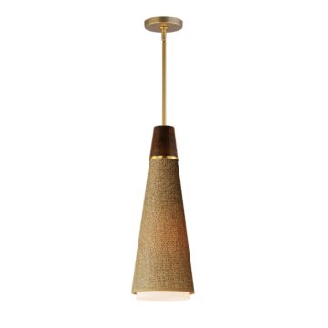 Sumatra One Light Pendant in Natural Aged Brass by Maxim