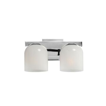 Scoop Two Light Bath Vanity in Polished Chrome by Maxim