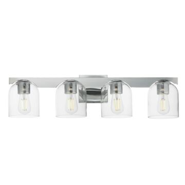Scoop Four Light Bath Vanity in Polished Chrome by Maxim
