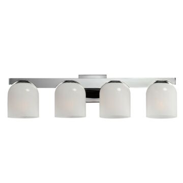Scoop Four Light Bath Vanity in Polished Chrome by Maxim