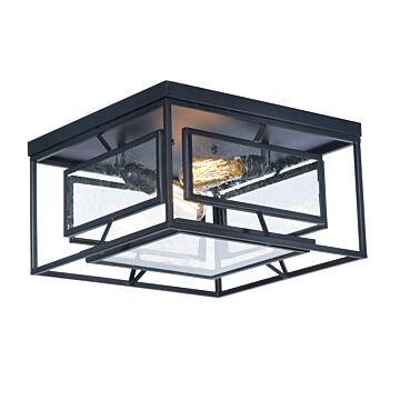 Era LED Flush Mount in Black by Maxim
