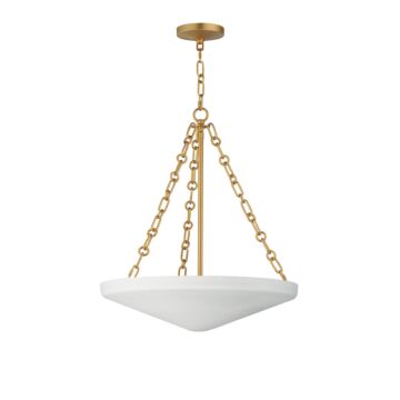 Artemis Four Light Pendant in Natural Aged Brass by Maxim
