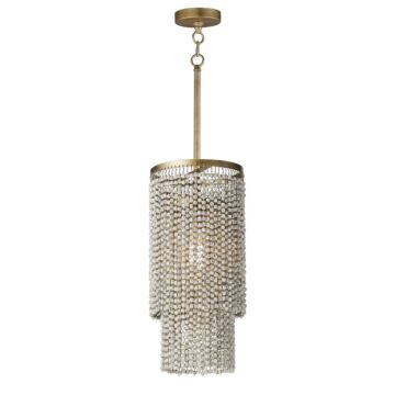 Fontaine One Light Pendant in Golden Silver by Maxim