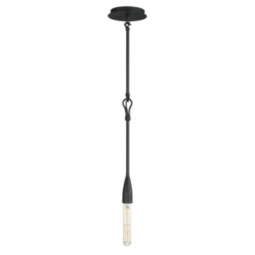 Pioneer One Light Pendant in Anthracite by Maxim