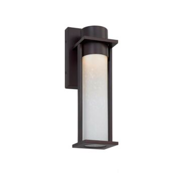 Fusion LED Outdoor Wall Sconce in Matte Black by Justice Designs