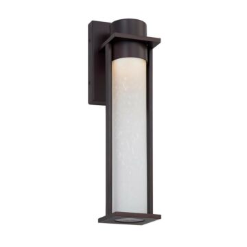 Fusion LED Outdoor Wall Sconce in Matte Black by Justice Designs