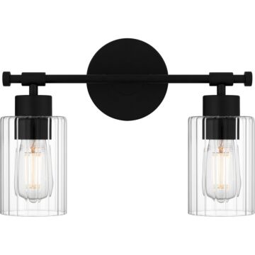 Caputo Two Light Bath in Matte Black by Quoizel