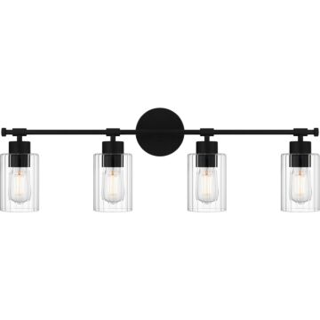 Caputo Four Light Bath in Matte Black by Quoizel