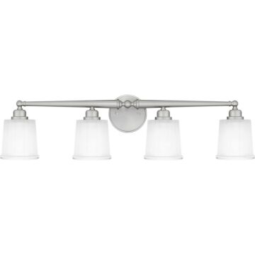 Cecilia Four Light Bath in Brushed Nickel by Quoizel