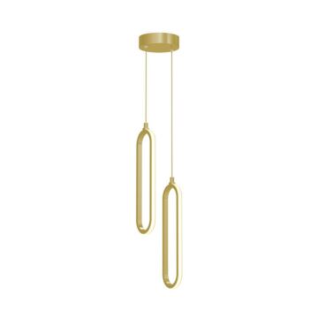 Sienna LED Pendant in Gold by AFX Lighting