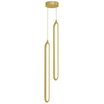 Sienna LED Pendant in Gold by AFX Lighting