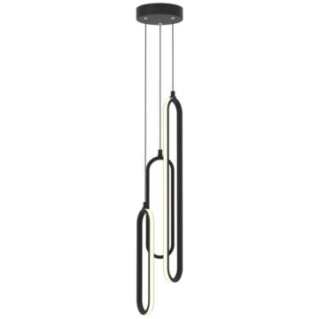 Sienna LED Pendant in Black by AFX Lighting