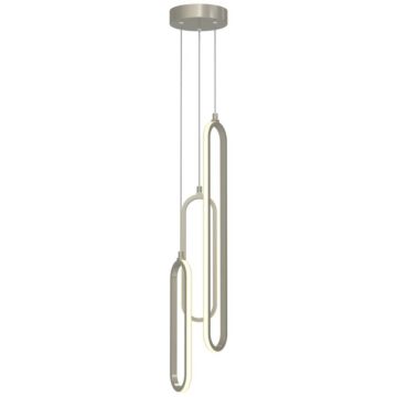 Sienna LED Pendant in Painted Nickel by AFX Lighting