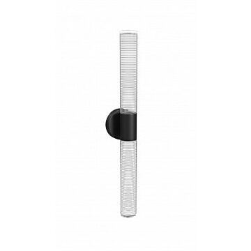 Strand LED Wall Sconce in Black by Avenue Lighting