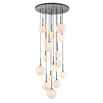 Delilah LED Pendant in Black by Avenue Lighting