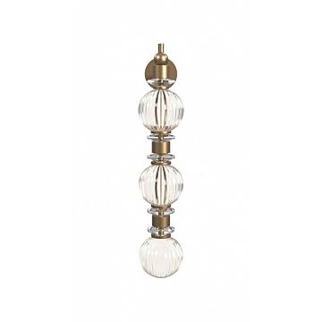 Avra LED Wall Sconce in Aged Brass by Avenue Lighting