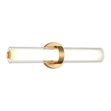 Satchie LED Wall Sconce in Aged Gold Brass by Matteo Lighting