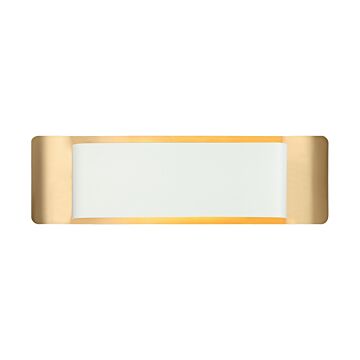 Kumilo LED Wall Sconce in White   Aged Gold Brass by Matteo Lighting