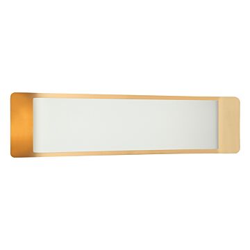 Kumilo LED Wall Sconce in White   Aged Gold Brass by Matteo Lighting