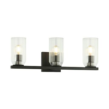 Westlock Three Light Wall Sconce in Matte Black by Matteo Lighting