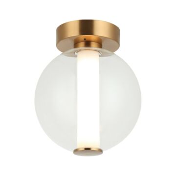 Belange LED Wall Sconce Ceiling Mount in Aged Gold Brass by Matteo Lighting