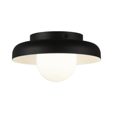 Creston LED Ceiling Mount in Matte Black by Matteo Lighting