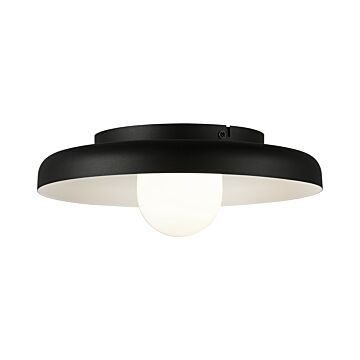 Creston LED Ceiling Mount in Matte Black by Matteo Lighting