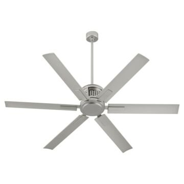 Zeus 65" Patio Fan in Satin Nickel by Quorum International
