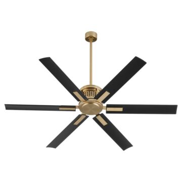 Zeus 65" Patio Fan in Aged Brass by Quorum International