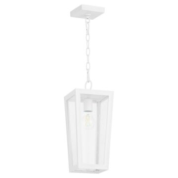 Bravo One Light Pendant in White by Quorum International