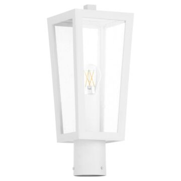 Bravo One Light Post Mount in White by Quorum International